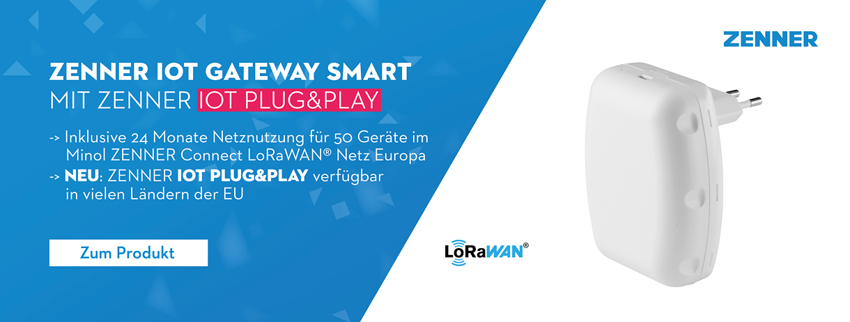 ZENNER IoT GatewayPLUS SMART mit MZC LoRaWAN-Netz EUROPE & optionaler Visualisierung